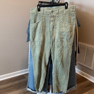 Free people Green Casual Pants
